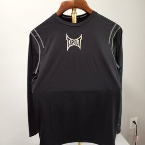 TAPOUT BLACK PERFORMANCE LONG SLEEVE T-SHIRT CREW NECK MEN SIZE XL